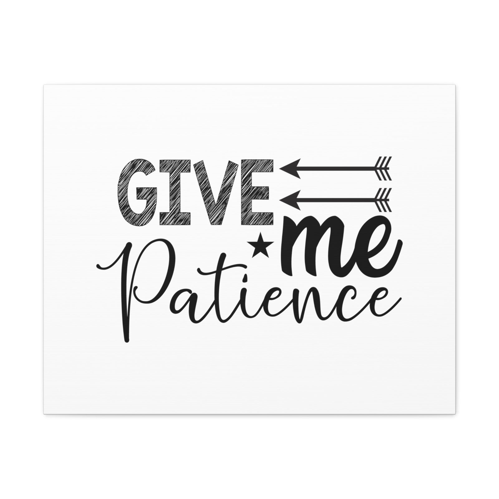 Scripture Walls Give Me Patience Proverbs 15:18 Christian Wall Art Bible Verse Print Ready to Hang Unframed-Express Your Love Gifts