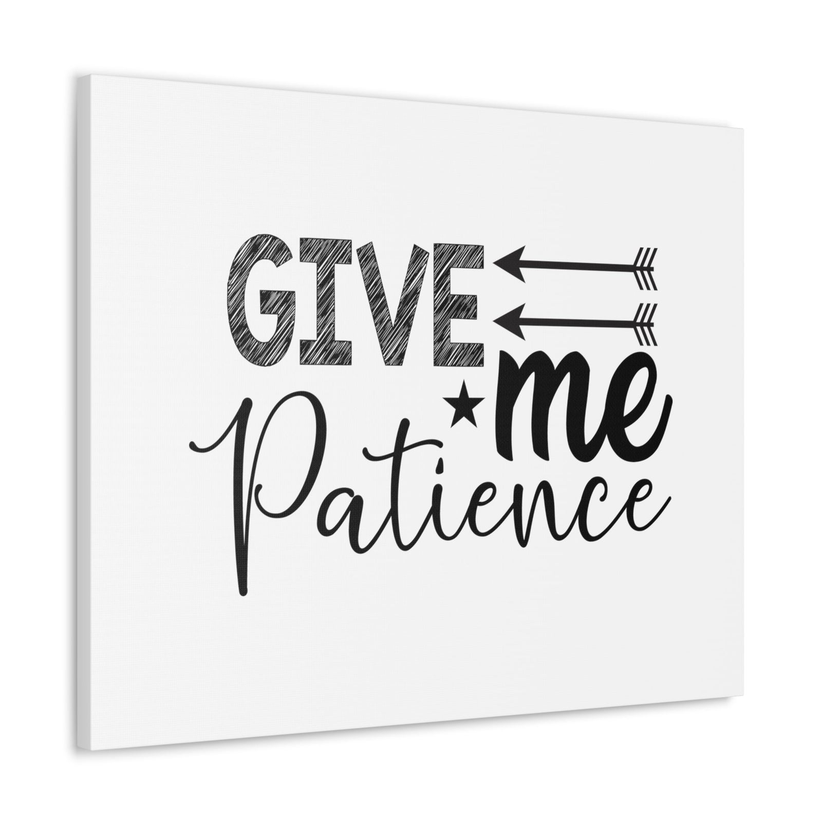 Scripture Walls Give Me Patience Proverbs 15:18 Christian Wall Art Bible Verse Print Ready to Hang Unframed-Express Your Love Gifts