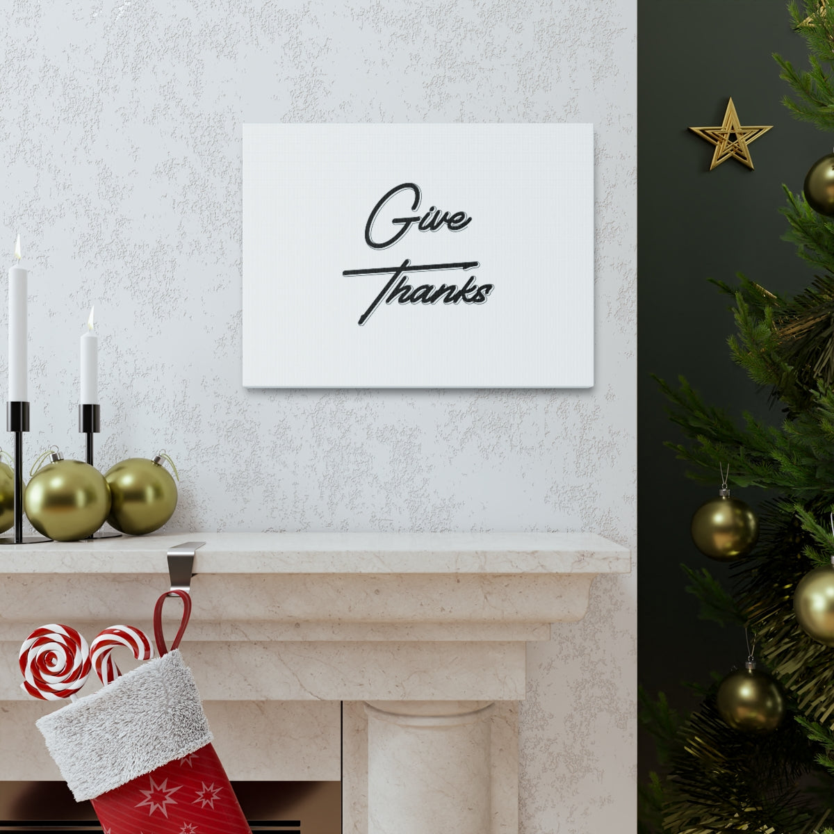 Scripture Walls Give Thanks Colossians 3:15 Christian Wall Art Bible Verse Print Ready to Hang Unframed-Express Your Love Gifts