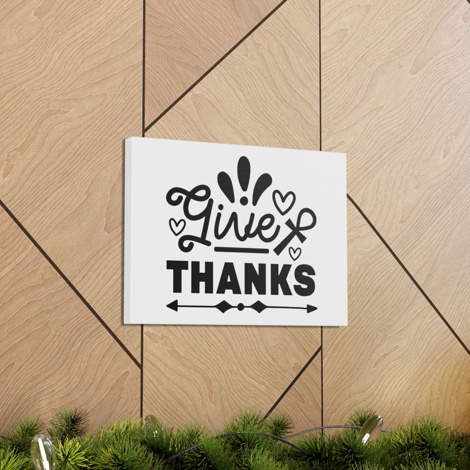 Scripture Walls Give Thanks Colossians 3:17 Hearts Christian Wall Art Bible Verse Print Ready to Hang Unframed-Express Your Love Gifts