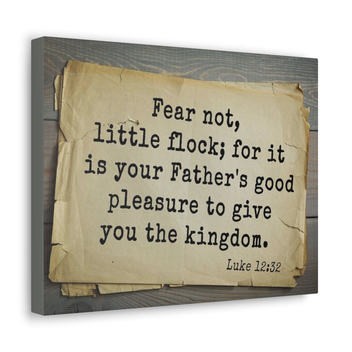 Scripture Walls Give You The Kingdom Luke 12:32 Bible Verse Canvas Christian Wall Art Bible Verse Print Ready To Hang Unframed-Express Your Love Gifts