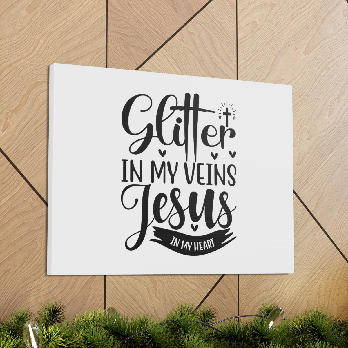 Scripture Walls Glitter In My Veins Ephesians 3:17 Christian Wall Art Bible Verse Print Ready to Hang Unframed-Express Your Love Gifts