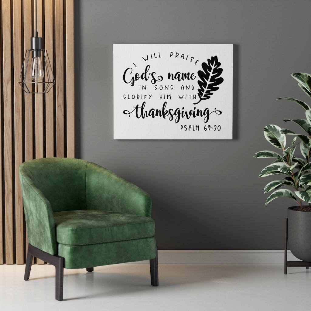 Scripture Walls Glorify Him Psalm 69:20 Bible Verse Canvas Christian Wall Art Ready to Hang Unframed-Express Your Love Gifts