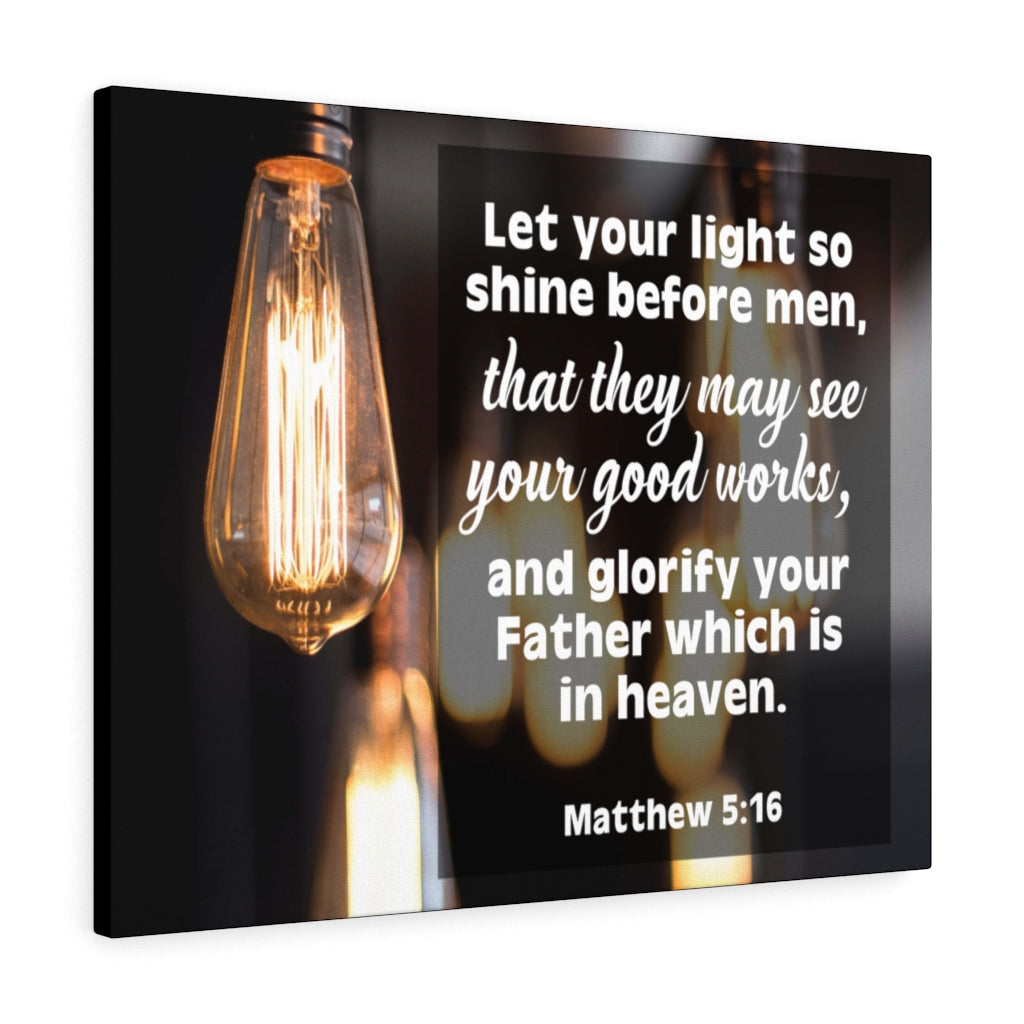 Scripture Walls Glorify Your Father Matthew 5:16 Christian Home Decor Bible Art Unframed-Express Your Love Gifts