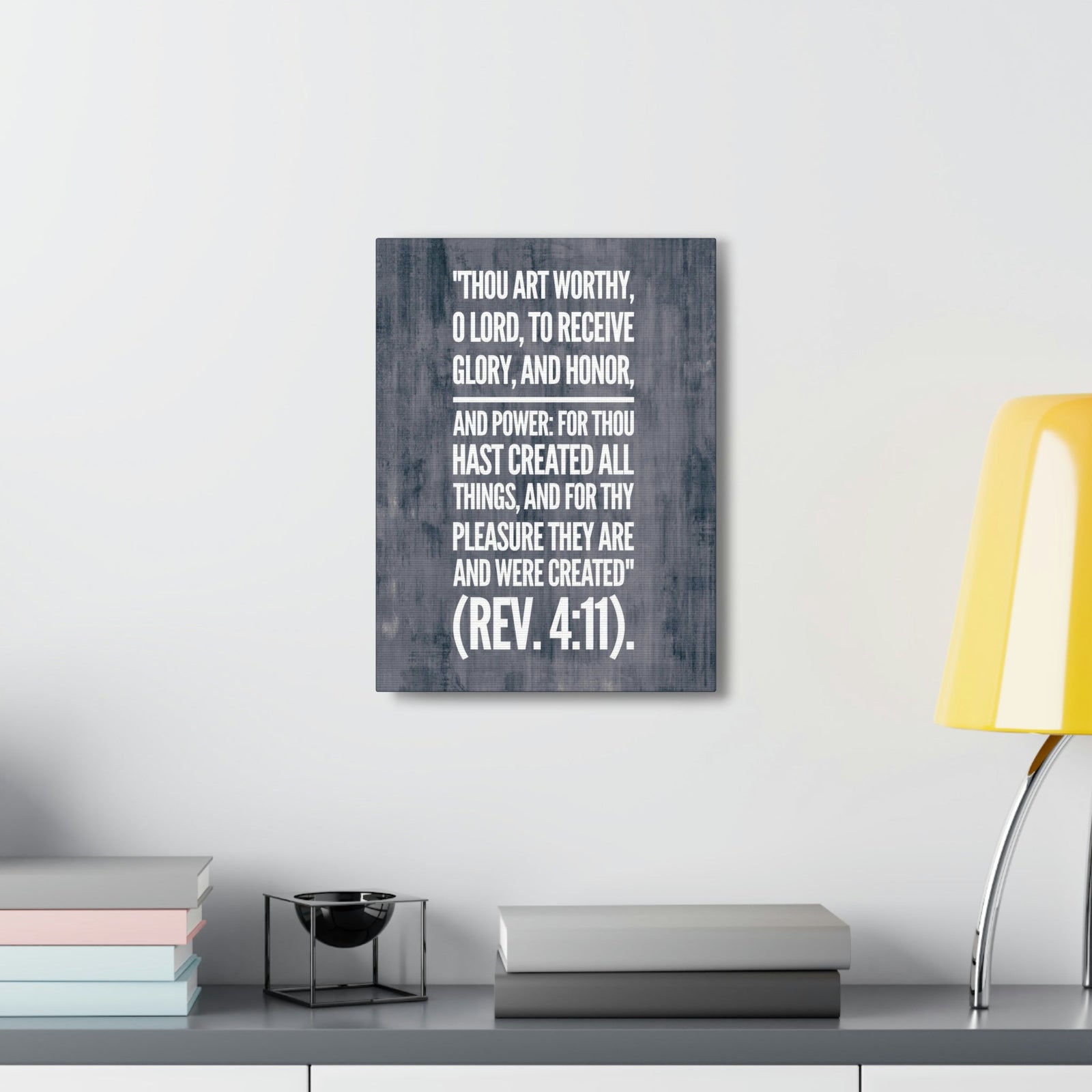Scripture Walls Glory And Honor Revelation 4:11 Bible Verse Canvas Christian Wall Art Bible Verse Print Ready To Hang Unframed-Express Your Love Gifts