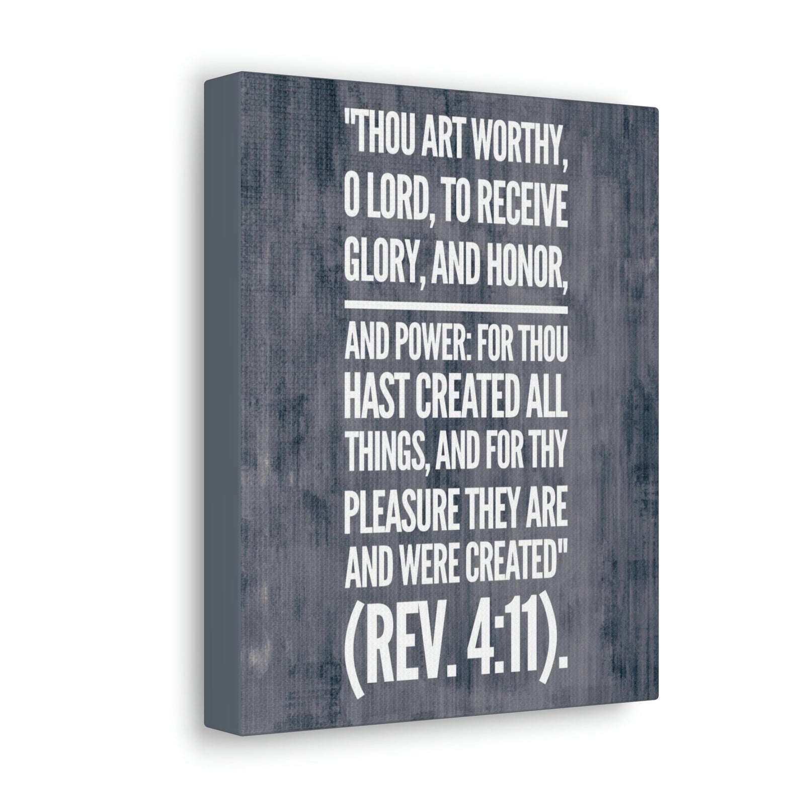 Scripture Walls Glory And Honor Revelation 4:11 Bible Verse Canvas Christian Wall Art Bible Verse Print Ready To Hang Unframed-Express Your Love Gifts