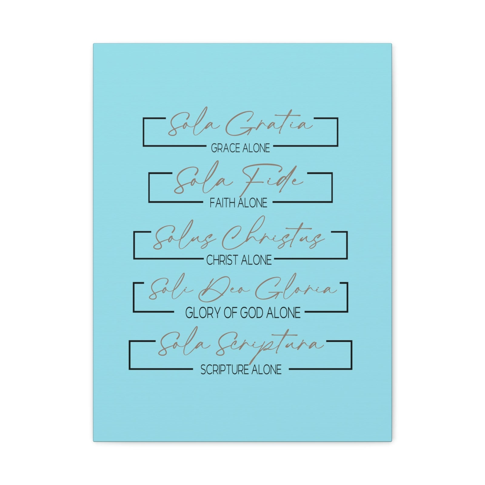 Scripture Walls Glory Of God Alone Hebrews 1:3 Light Blue Bible Verse Canvas Christian Wall Art Ready to Hang Unframed-Express Your Love Gifts