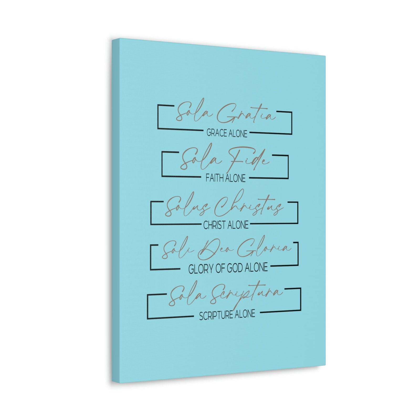 Scripture Walls Glory Of God Alone Hebrews 1:3 Light Blue Bible Verse Canvas Christian Wall Art Ready to Hang Unframed-Express Your Love Gifts