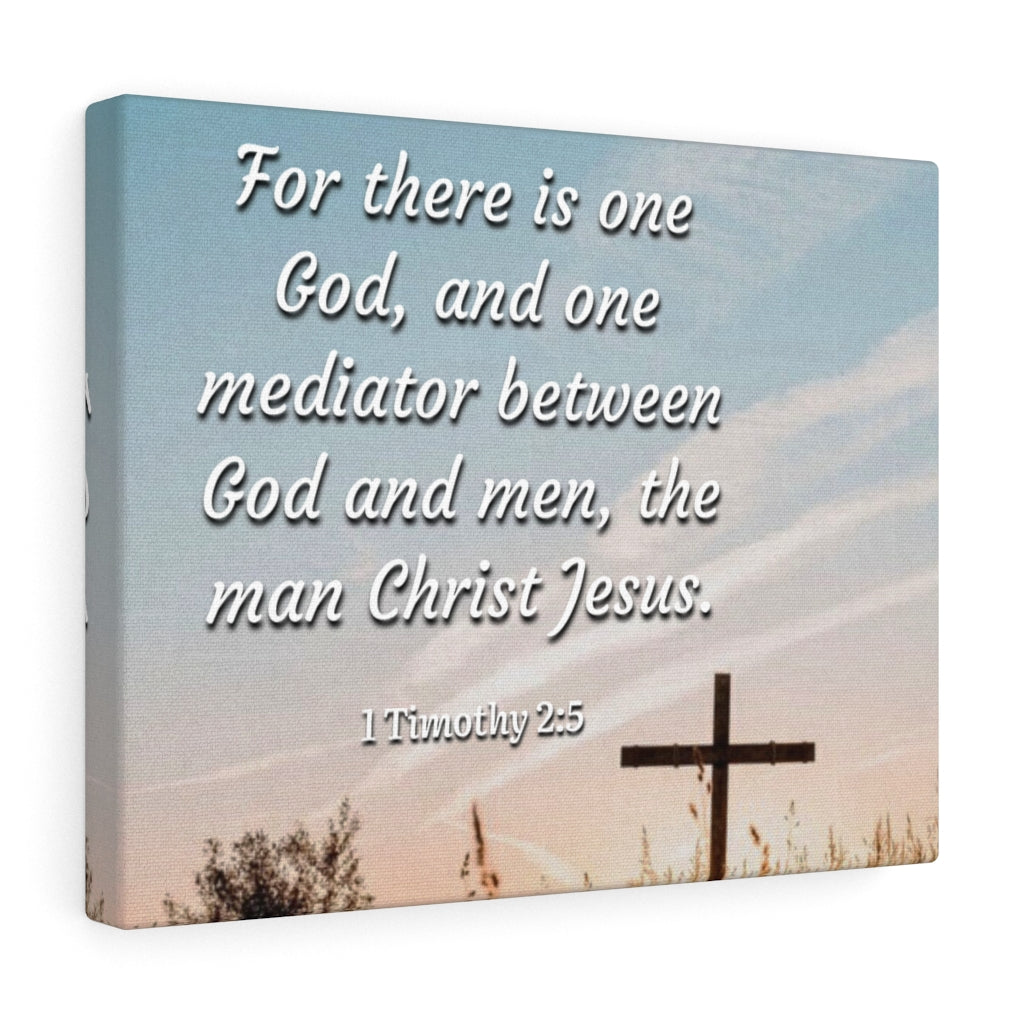Scripture Walls God And Men 1 Timothy 2:5 Bible Verse Canvas Christian Wall Art Ready to Hang Unframed-Express Your Love Gifts