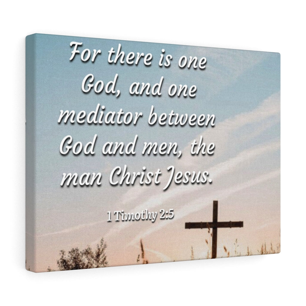 Scripture Walls God And Men 1 Timothy 2:5 Bible Verse Canvas Christian Wall Art Ready to Hang Unframed-Express Your Love Gifts
