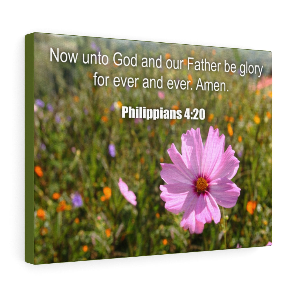 Scripture Walls God And Our Father Philippians 4:20 Bible Verse Canvas Christian Wall Art Ready to Hang Unframed-Express Your Love Gifts