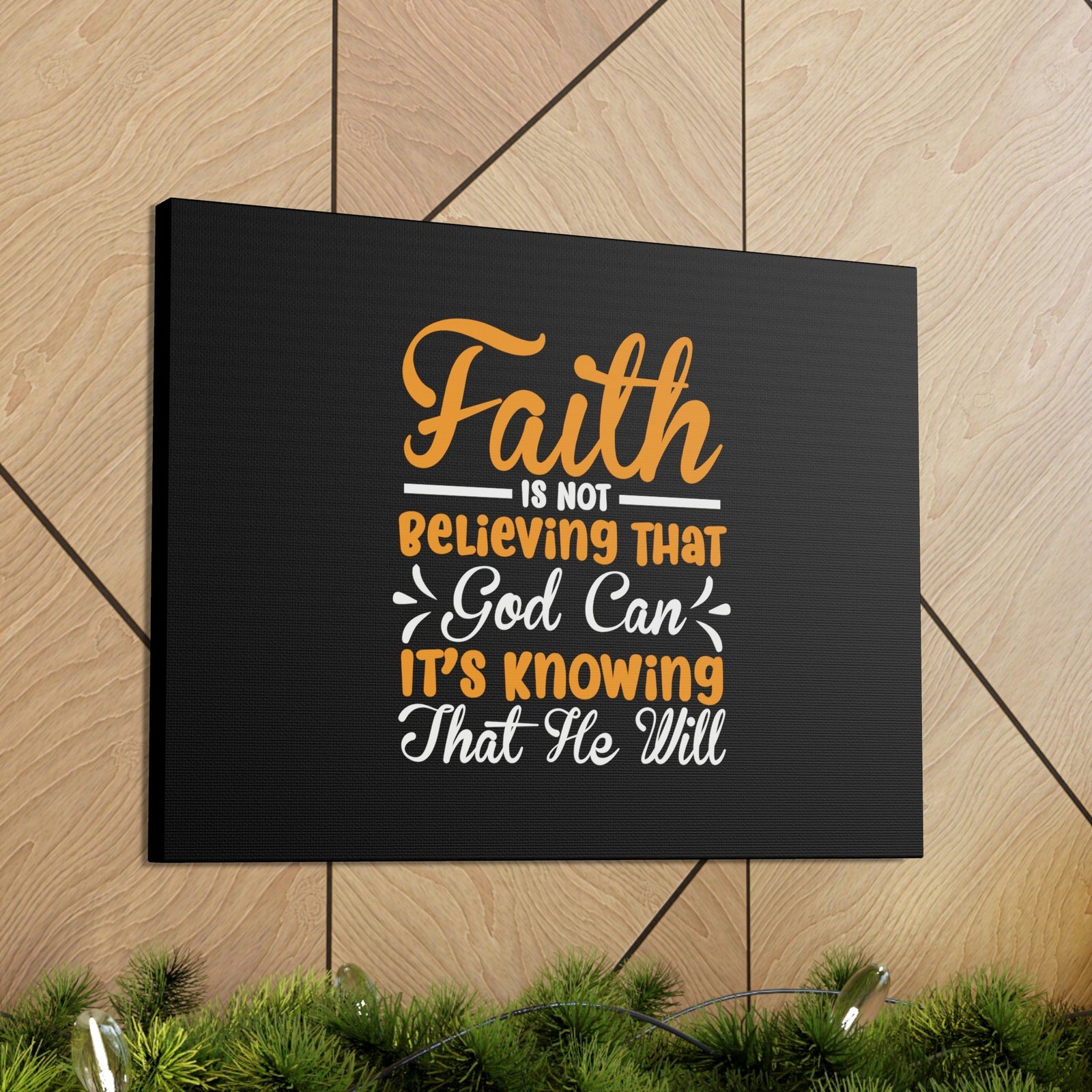 Scripture Walls God Can It's Knowing That He Will Proverbs 3:5-6 Christian Wall Art Bible Verse Print Ready to Hang Unframed-Express Your Love Gifts