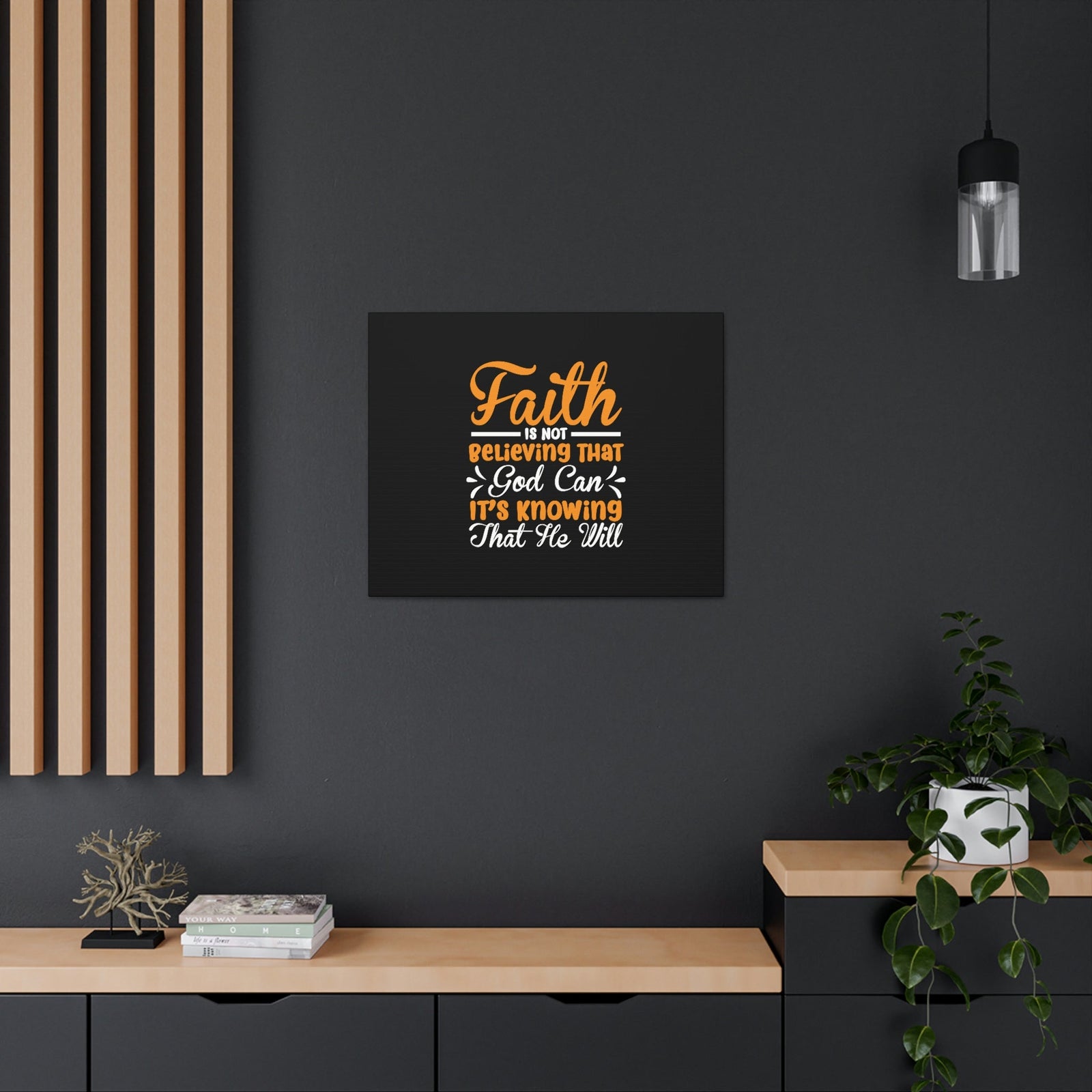 Scripture Walls God Can It's Knowing That He Will Proverbs 3:5-6 Christian Wall Art Bible Verse Print Ready to Hang Unframed-Express Your Love Gifts