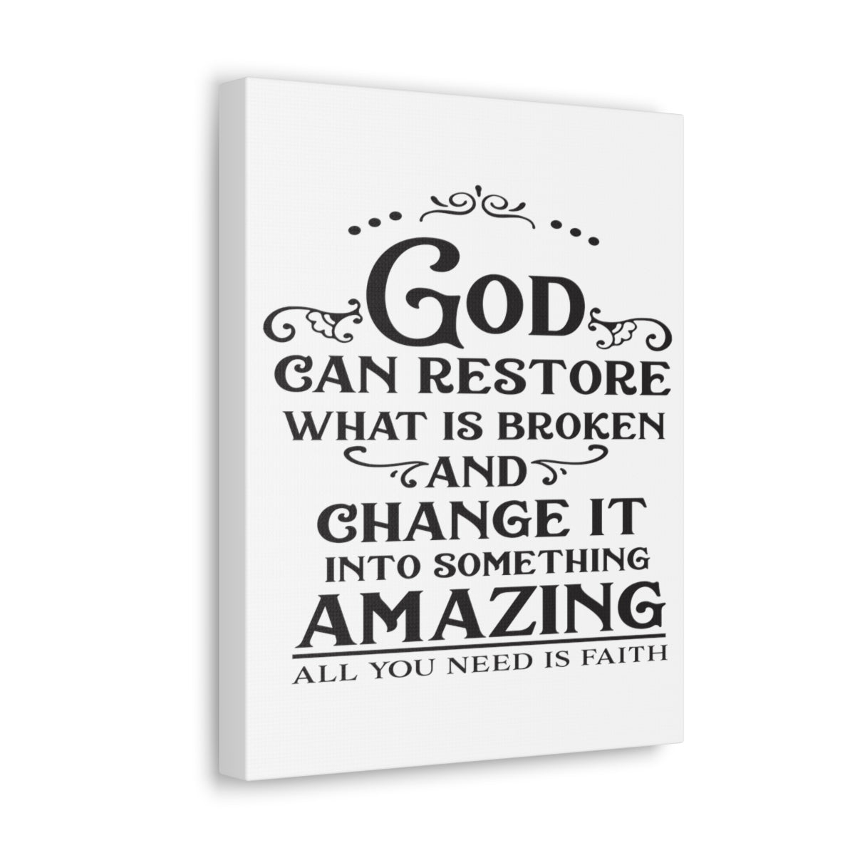 Scripture Walls God Can Restore Hosea 6:1 Christian Wall Art Print Ready to Hang Unframed-Express Your Love Gifts