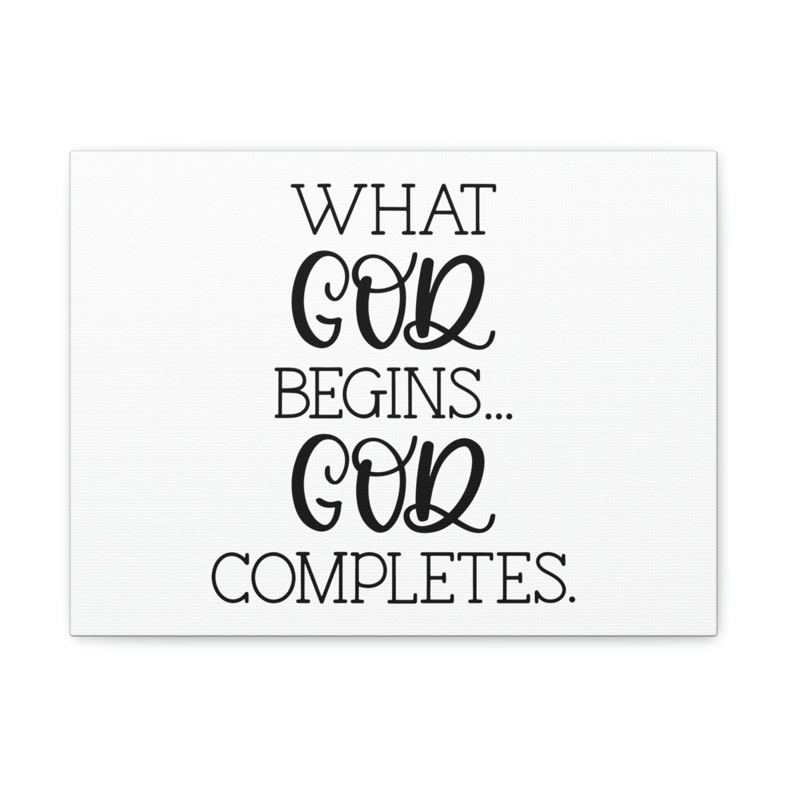 Scripture Walls God Completes Philippians 1:6 Christian Wall Art Bible Verse Print Ready to Hang Unframed-Express Your Love Gifts