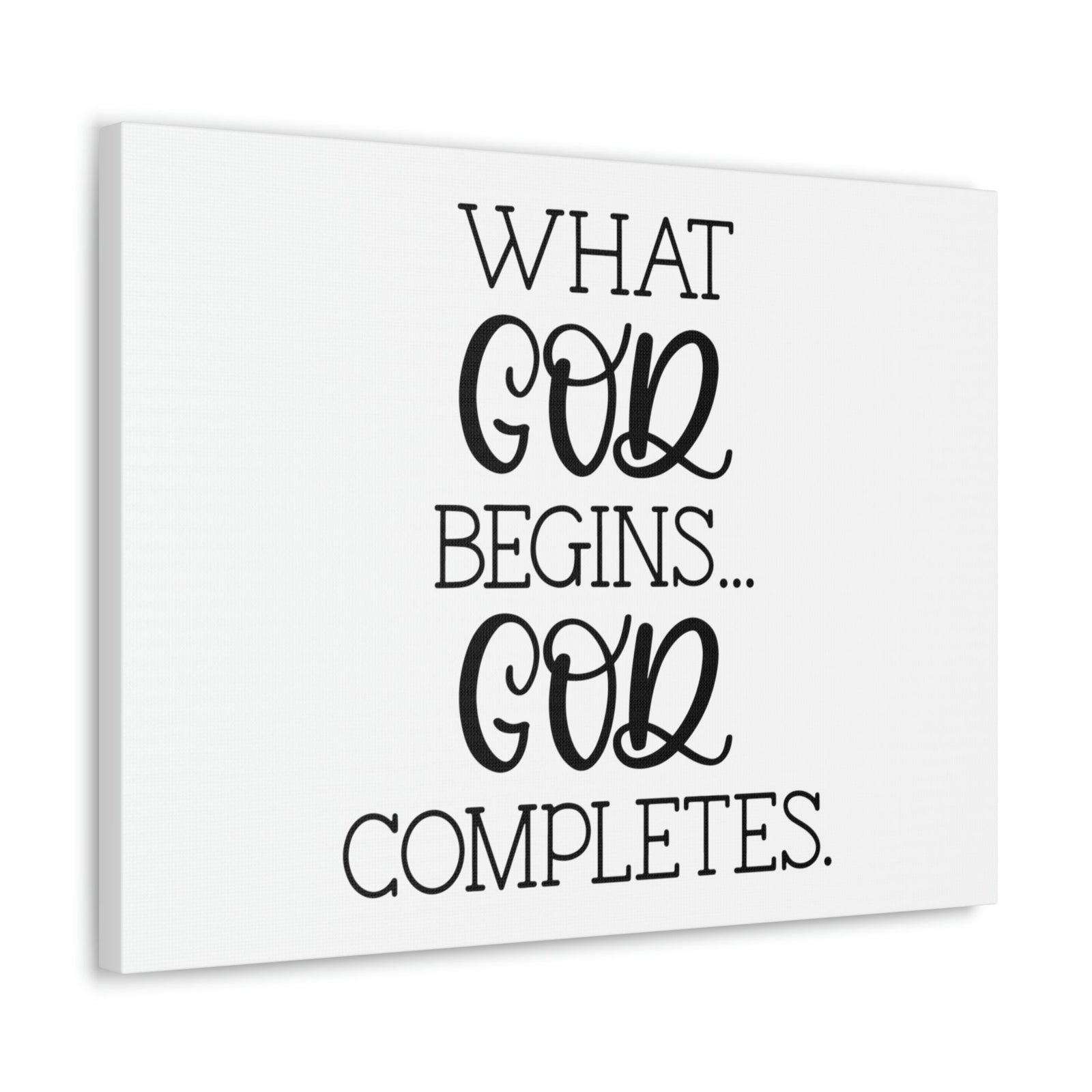 Scripture Walls God Completes Philippians 1:6 Christian Wall Art Bible Verse Print Ready to Hang Unframed-Express Your Love Gifts