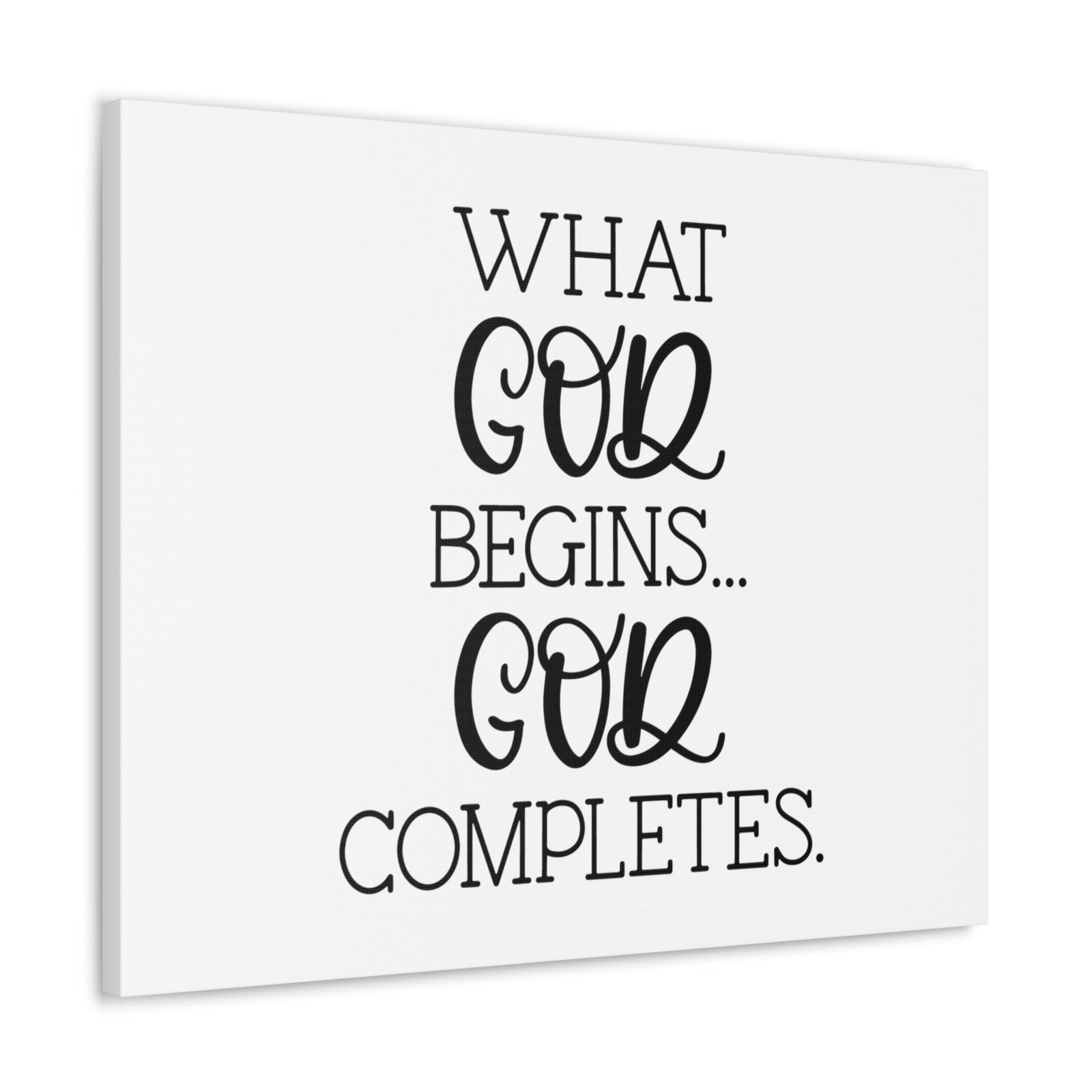 Scripture Walls God Completes Philippians 1:6 Christian Wall Art Bible Verse Print Ready to Hang Unframed-Express Your Love Gifts