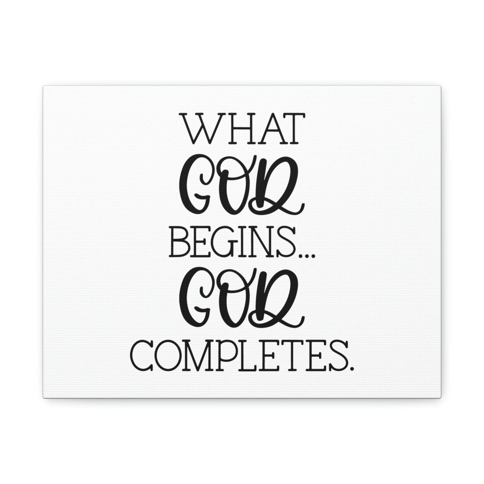 Scripture Walls God Completes Philippians 1:6 Christian Wall Art Bible Verse Print Ready to Hang Unframed-Express Your Love Gifts