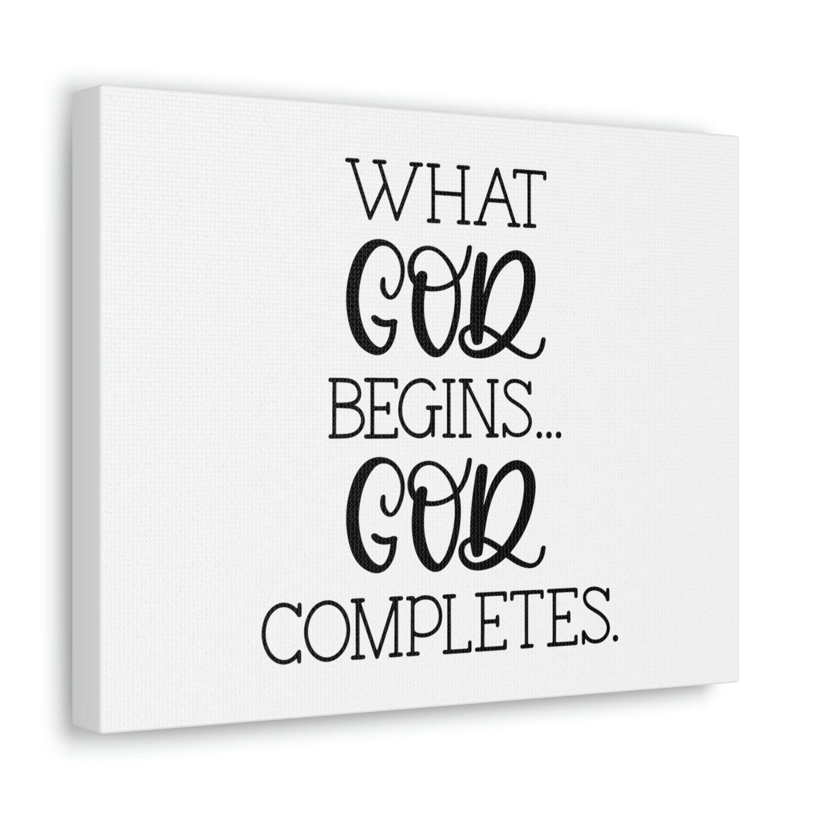 Scripture Walls God Completes Philippians 1:6 Christian Wall Art Bible Verse Print Ready to Hang Unframed-Express Your Love Gifts