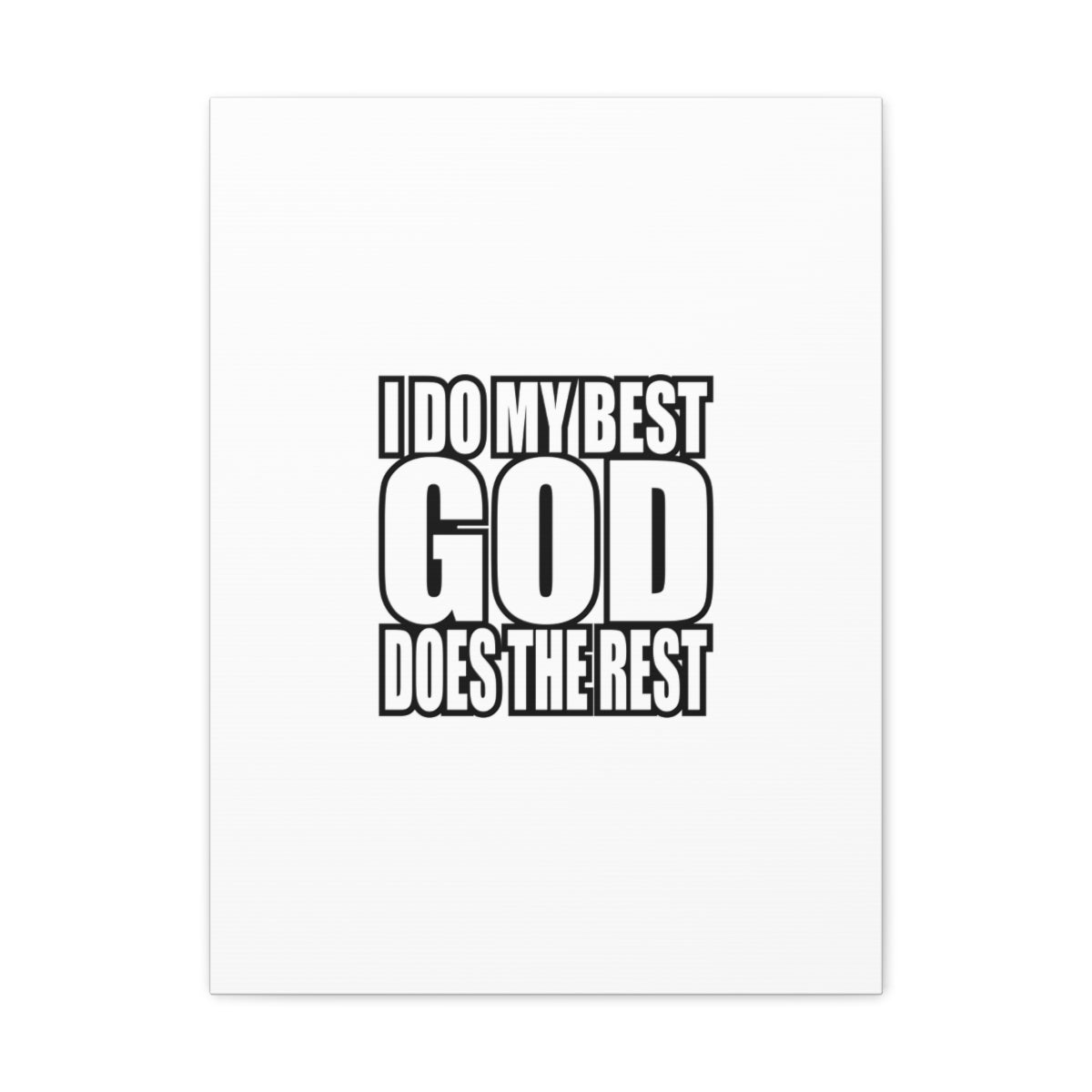 Scripture Walls God Does The Rest Colossians 3:23 White Christian Wall Art Bible Verse Print Ready to Hang Unframed-Express Your Love Gifts