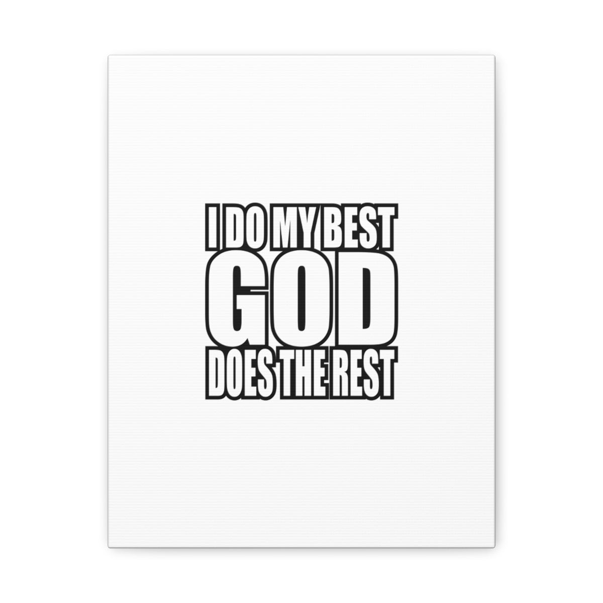 Scripture Walls God Does The Rest Colossians 3:23 White Christian Wall Art Bible Verse Print Ready to Hang Unframed-Express Your Love Gifts