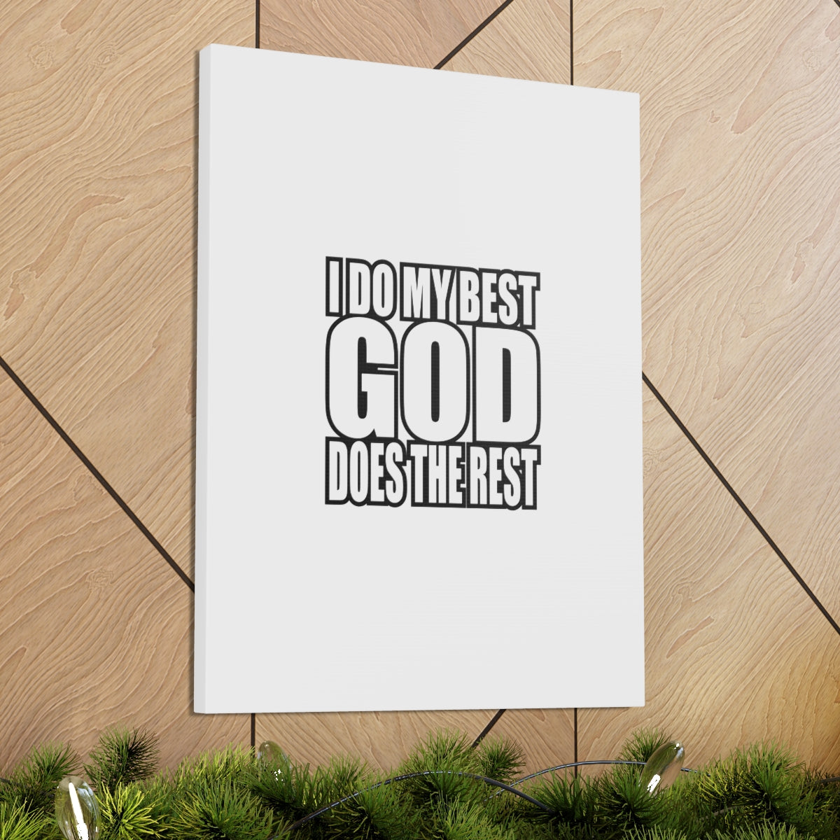Scripture Walls God Does The Rest Colossians 3:23 White Christian Wall Art Bible Verse Print Ready to Hang Unframed-Express Your Love Gifts