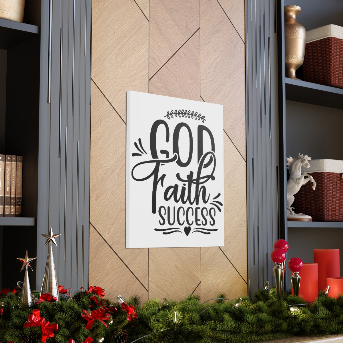 Scripture Walls God Faith Success Proverbs 16:3 Christian Wall Art Print Ready to Hang Unframed-Express Your Love Gifts