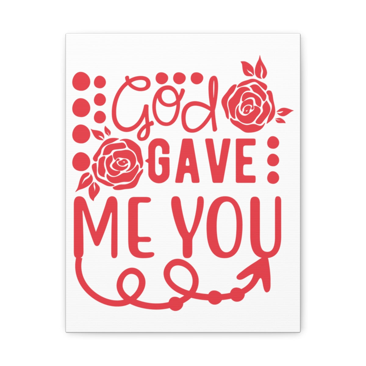 Scripture Walls God Gave Me John 3:16 Christian Wall Art Print Ready to Hang Unframed-Express Your Love Gifts