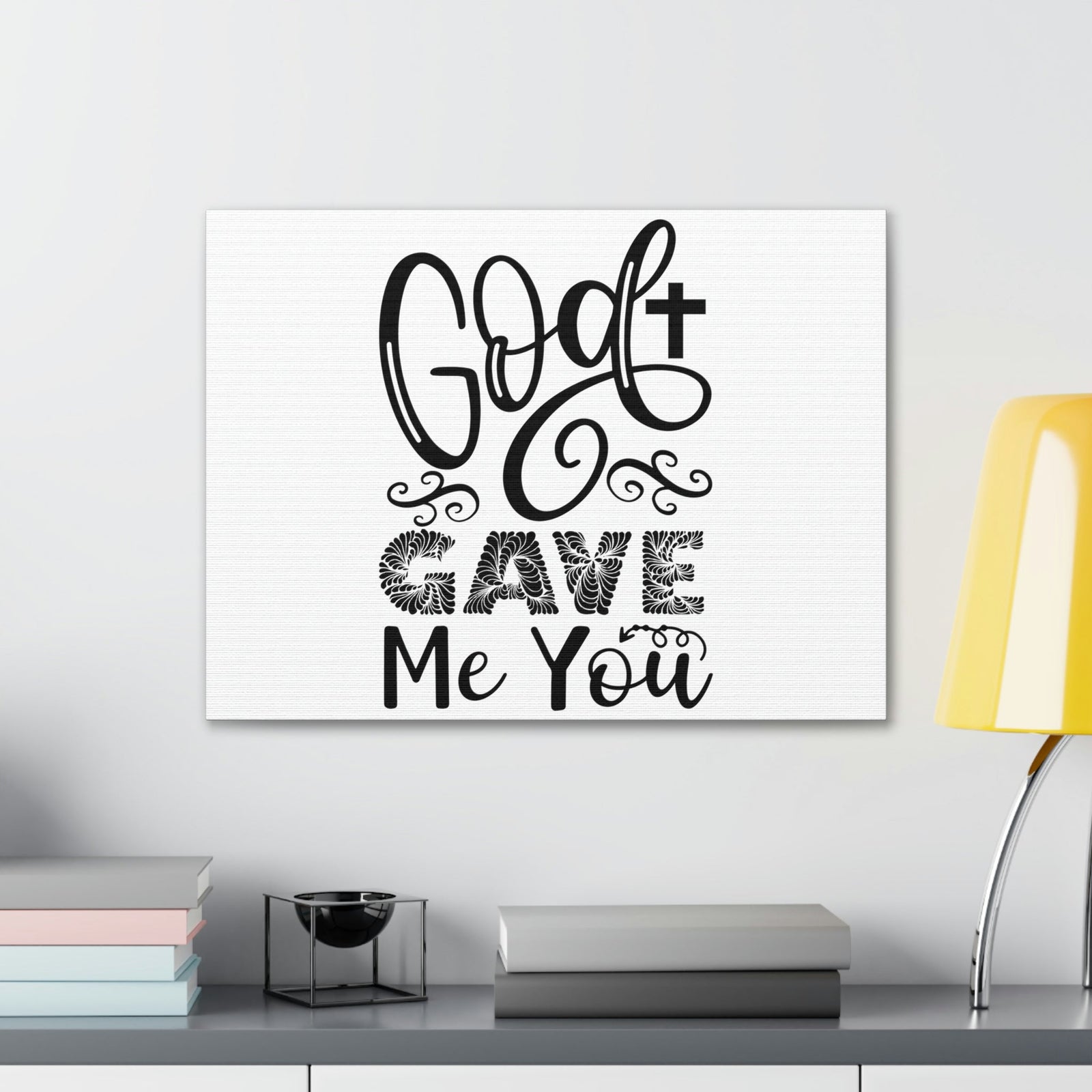Scripture Walls God Gave Me You John 3:16 Christian Wall Art Print Ready to Hang Unframed-Express Your Love Gifts