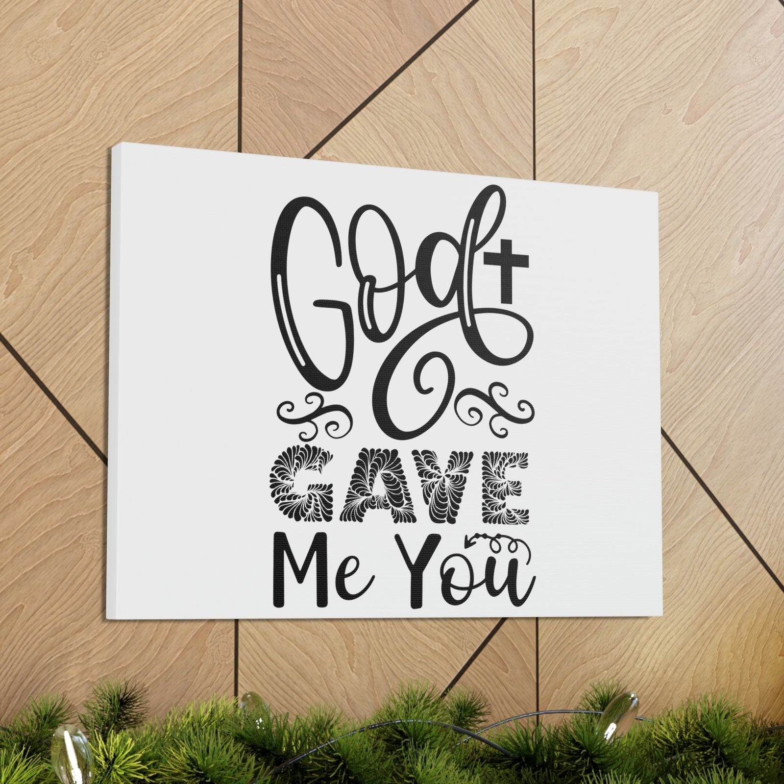 Scripture Walls God Gave Me You John 3:16 Christian Wall Art Print Ready to Hang Unframed-Express Your Love Gifts