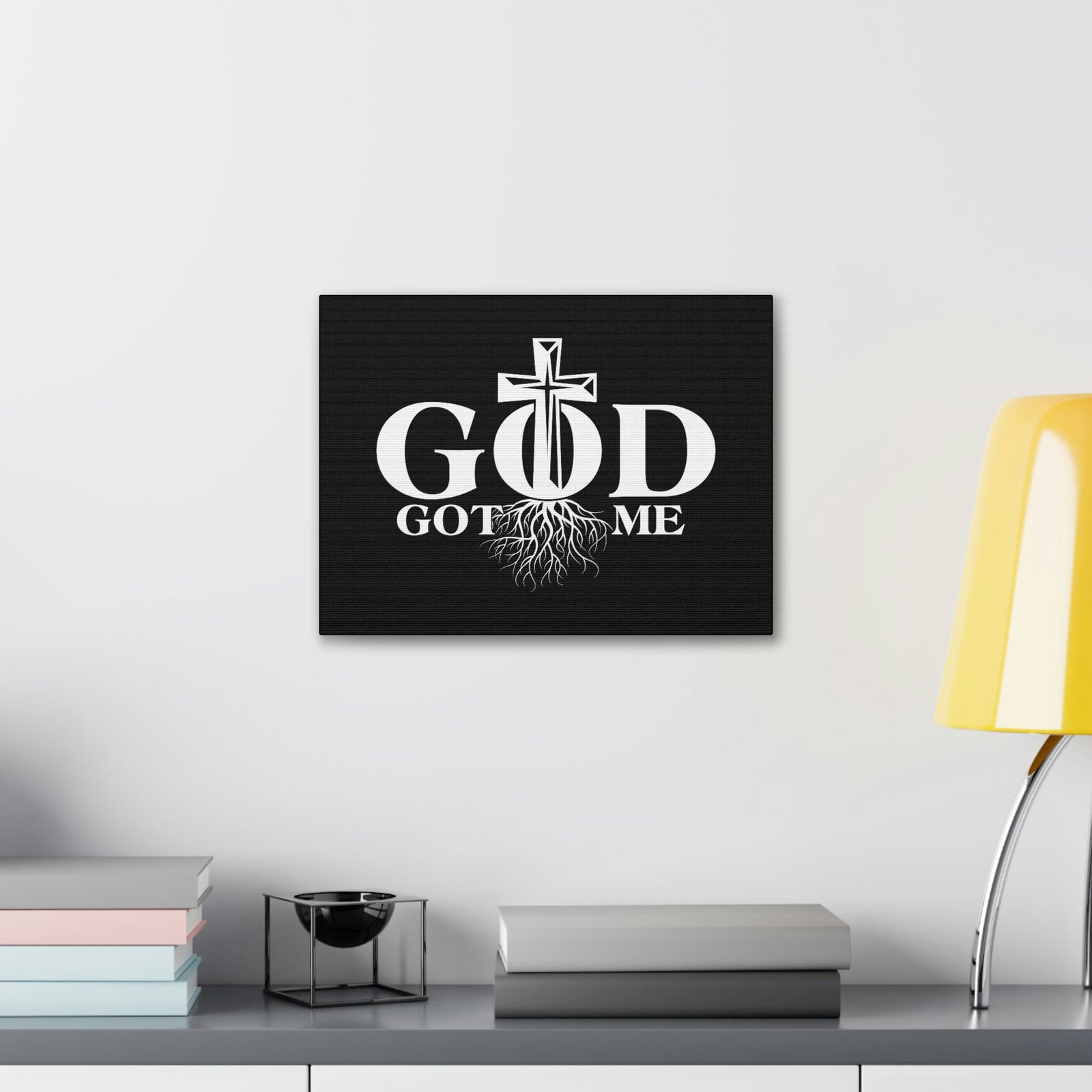 Scripture Walls God Got Me Isaiah 41:13 Roots Christian Wall Art Bible Verse Print Ready to Hang Unframed-Express Your Love Gifts