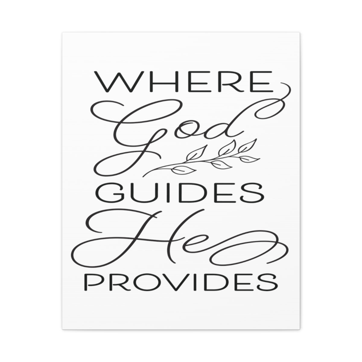 Scripture Walls God Guides He Isaiah 58:11 Christian Wall Art Print Ready to Hang Unframed-Express Your Love Gifts