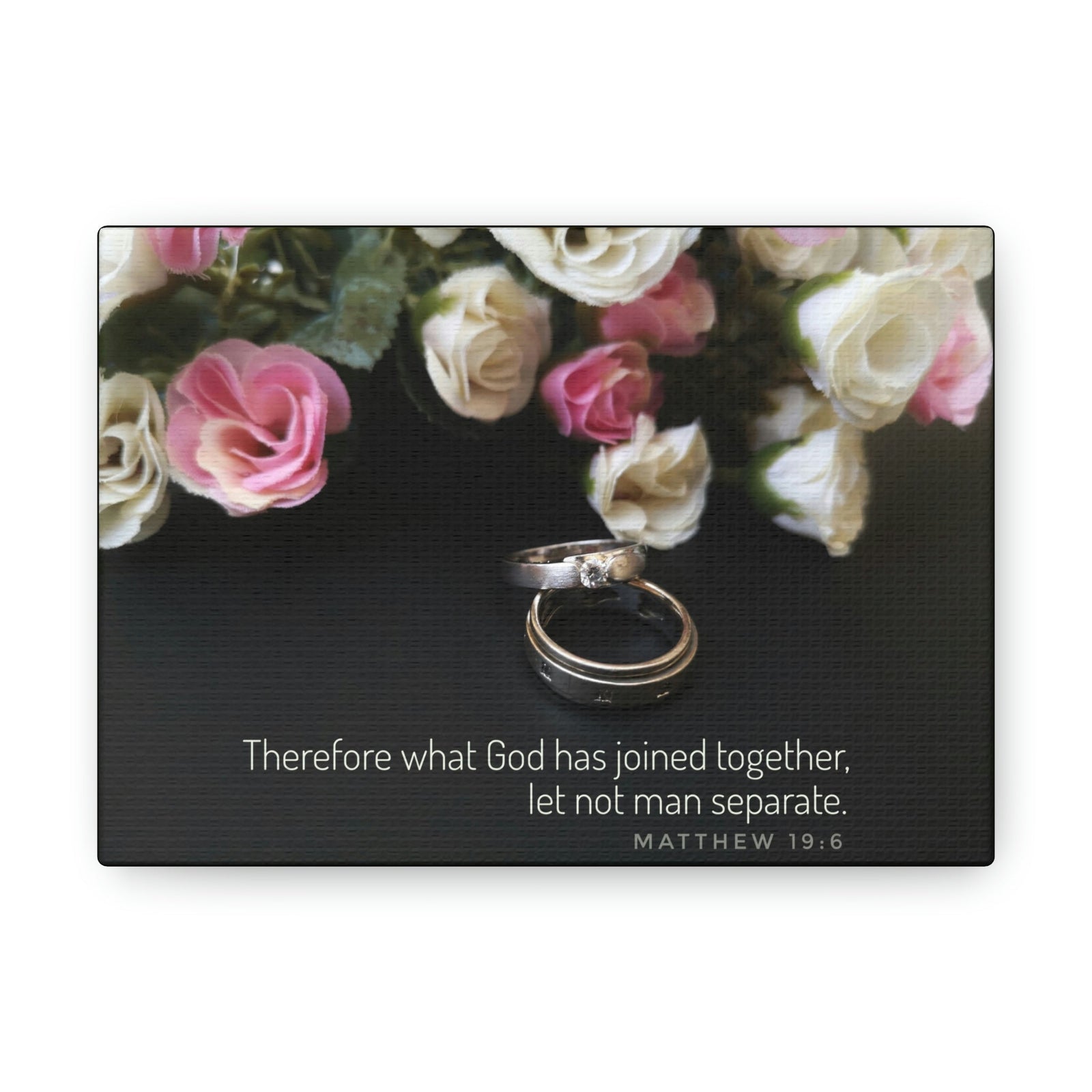 Scripture Walls God Has Joined Together Matthew 19:6 Christian Wall Art Bible Verse Print Ready to Hang Unframed-Express Your Love Gifts