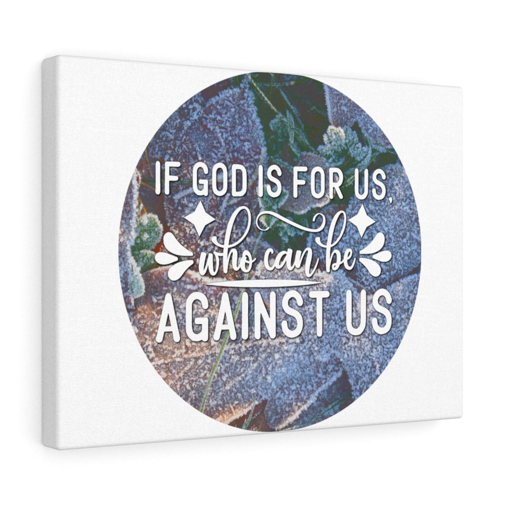 Scripture Walls God Is For Us Bible Verse Canvas Christian Wall Art Ready to Hang Unframed-Express Your Love Gifts