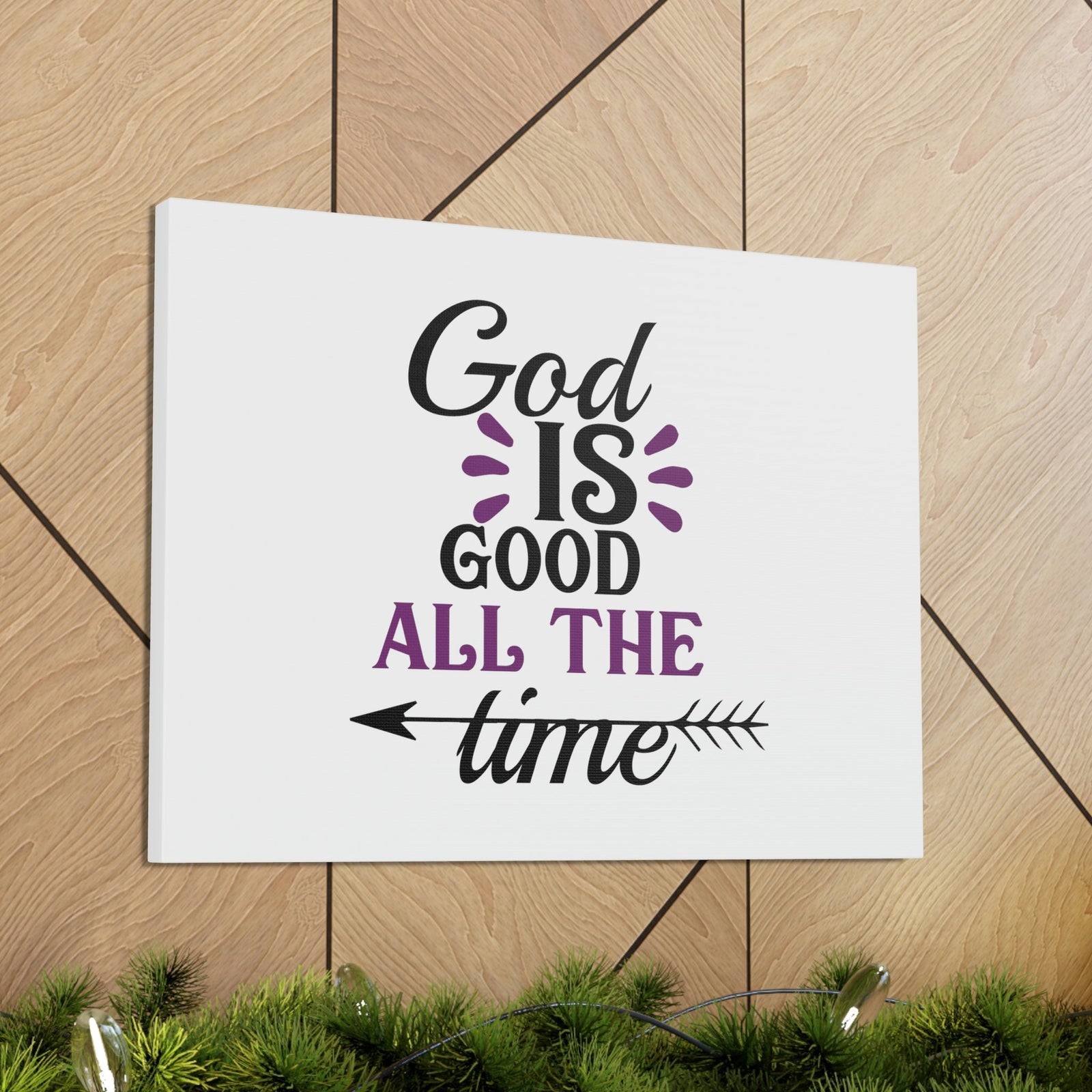 Scripture Walls God Is Good All The Time Psalm 100:5 Christian Wall Art Bible Verse Print Ready to Hang Unframed-Express Your Love Gifts
