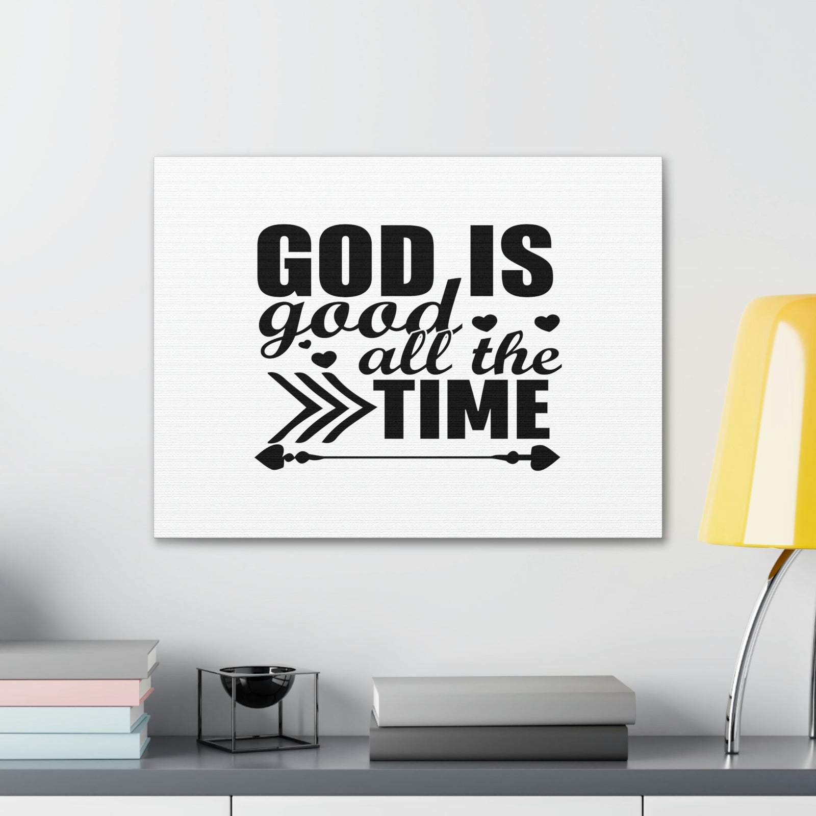 Scripture Walls God Is Good All The Time Psalm 107:1 Christian Wall Art Bible Verse Print Ready to Hang Unframed-Express Your Love Gifts
