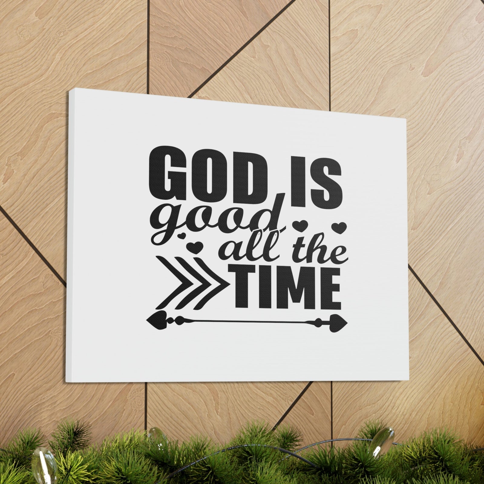 Scripture Walls God Is Good All The Time Psalm 107:1 Christian Wall Art Bible Verse Print Ready to Hang Unframed-Express Your Love Gifts