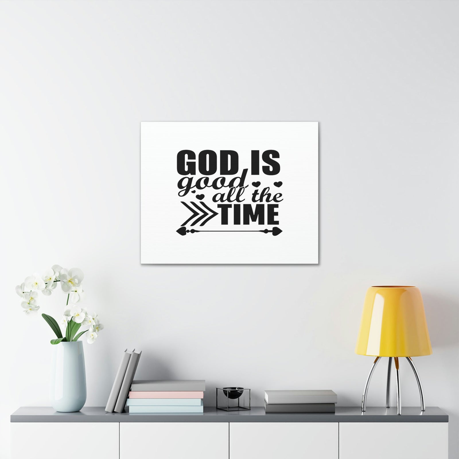 Scripture Walls God Is Good All The Time Psalm 107:1 Christian Wall Art Bible Verse Print Ready to Hang Unframed-Express Your Love Gifts