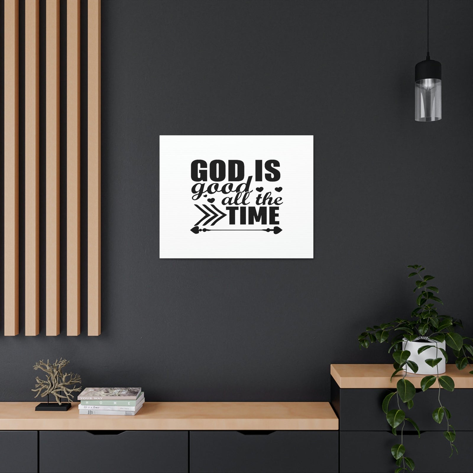 Scripture Walls God Is Good All The Time Psalm 107:1 Christian Wall Art Bible Verse Print Ready to Hang Unframed-Express Your Love Gifts