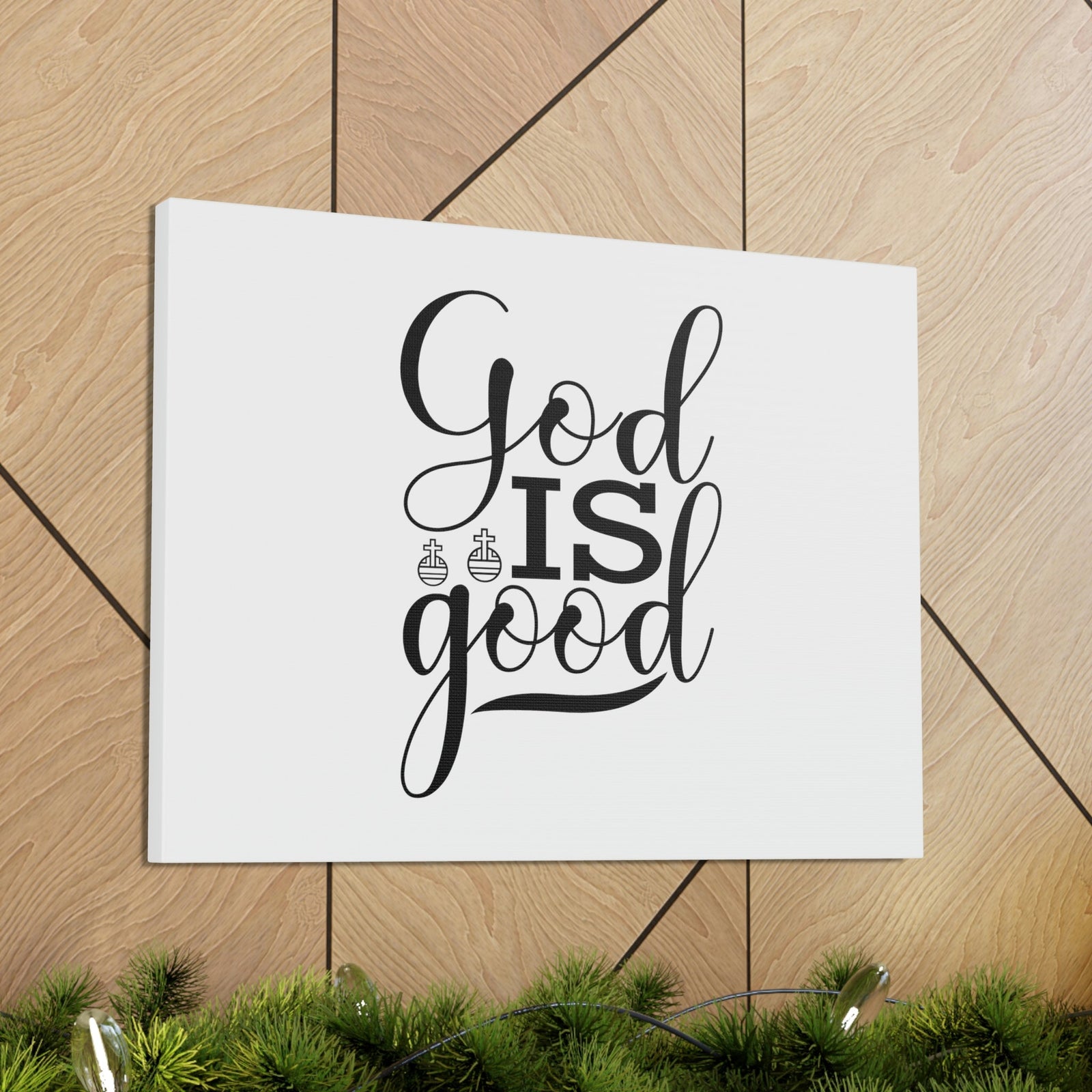 Scripture Walls God Is Good Psalm 107:1 Christian Wall Art Bible Verse Print Ready to Hang Unframed-Express Your Love Gifts