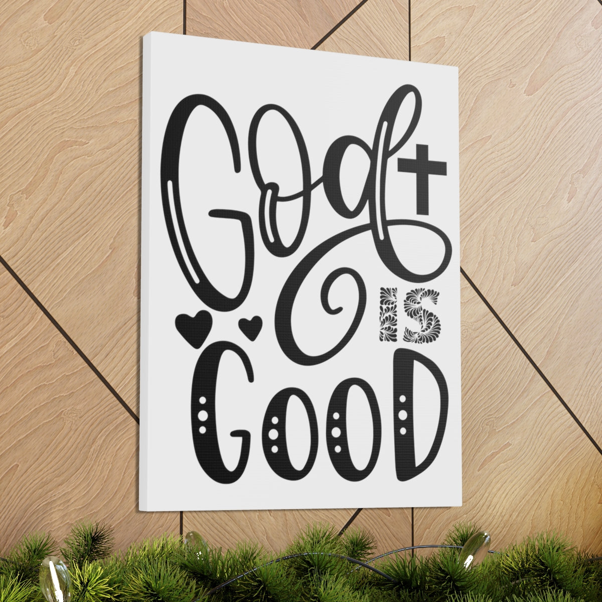 Scripture Walls God Is Good Psalm 34:8 Christian Wall Art Print Ready to Hang Unframed-Express Your Love Gifts