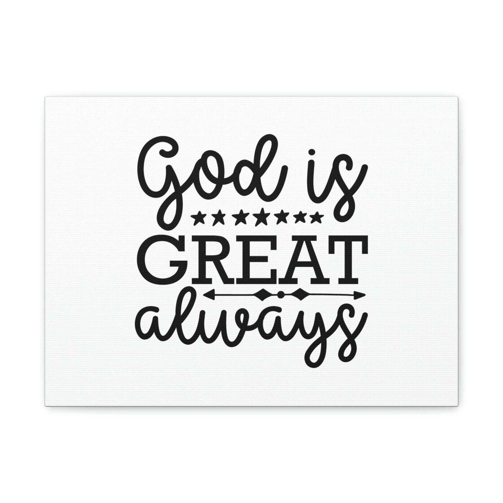 Scripture Walls God Is Great Always Psalm 23:4 Christian Wall Art Bible Verse Print Ready to Hang Unframed-Express Your Love Gifts