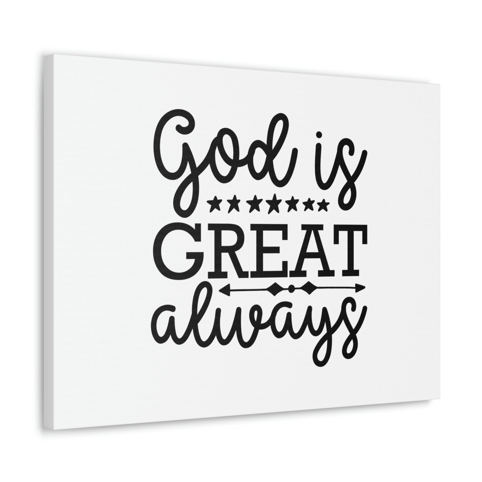 Scripture Walls God Is Great Always Psalm 23:4 Christian Wall Art Bible Verse Print Ready to Hang Unframed-Express Your Love Gifts