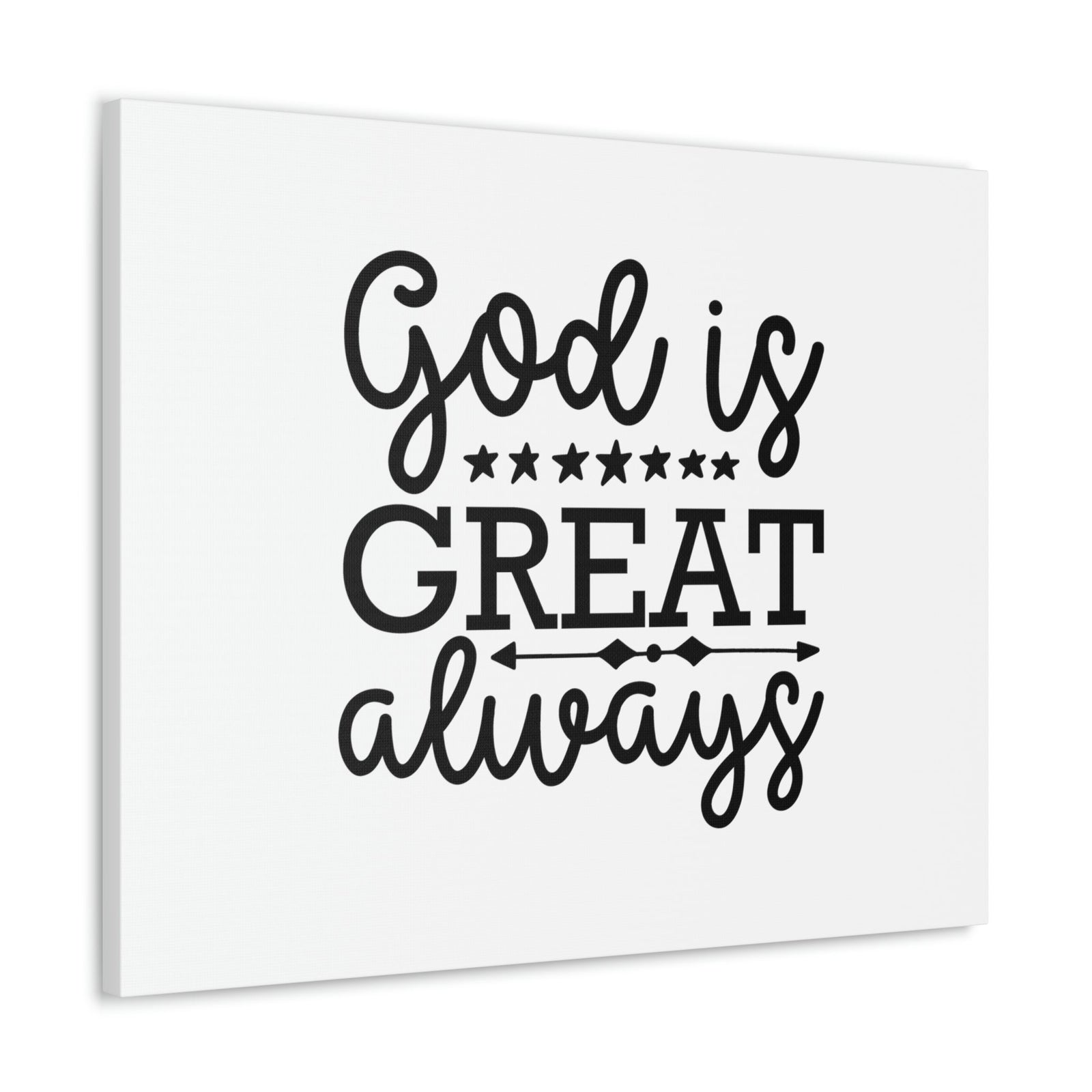 Scripture Walls God Is Great Always Psalm 23:4 Christian Wall Art Bible Verse Print Ready to Hang Unframed-Express Your Love Gifts