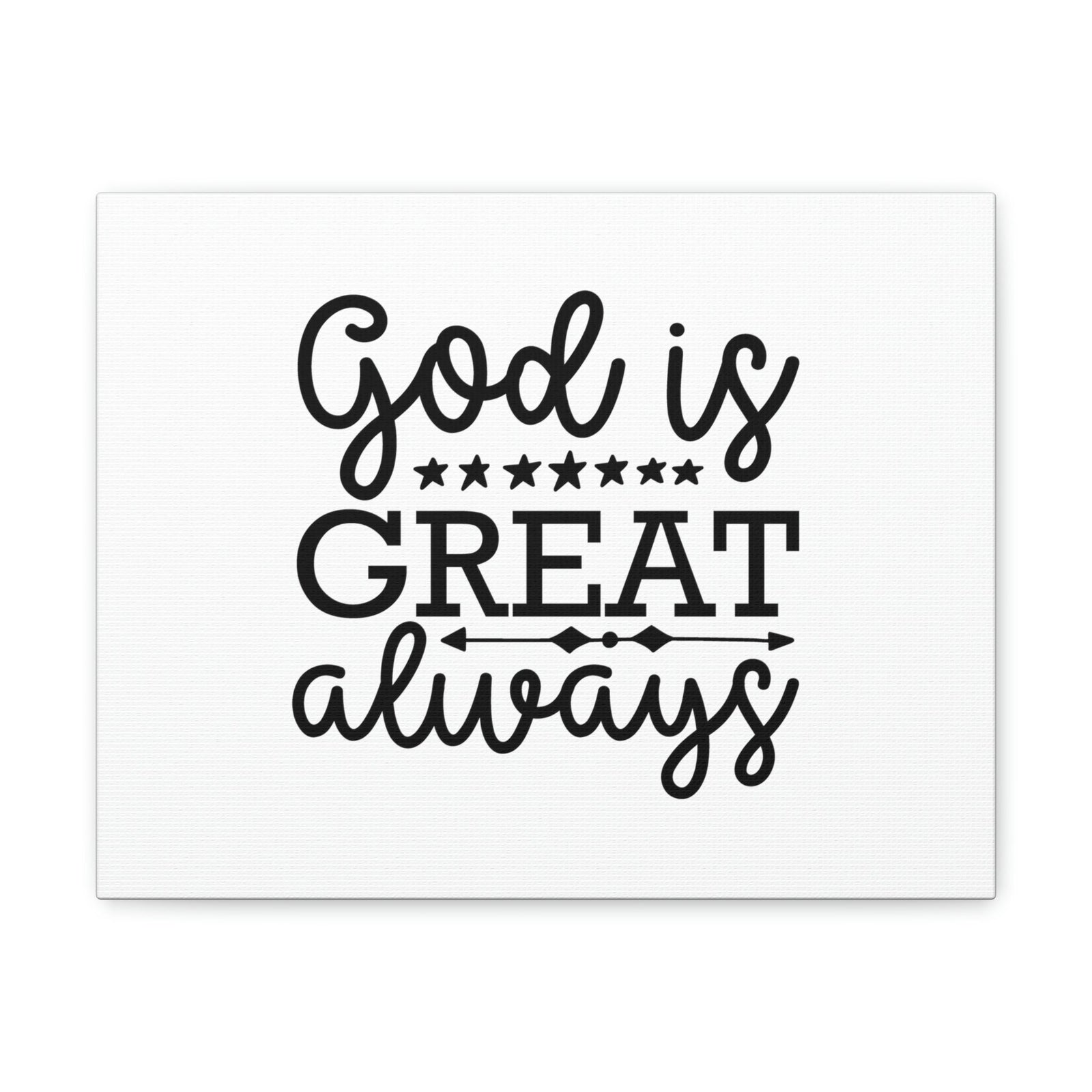 Scripture Walls God Is Great Always Psalm 23:4 Christian Wall Art Bible Verse Print Ready to Hang Unframed-Express Your Love Gifts