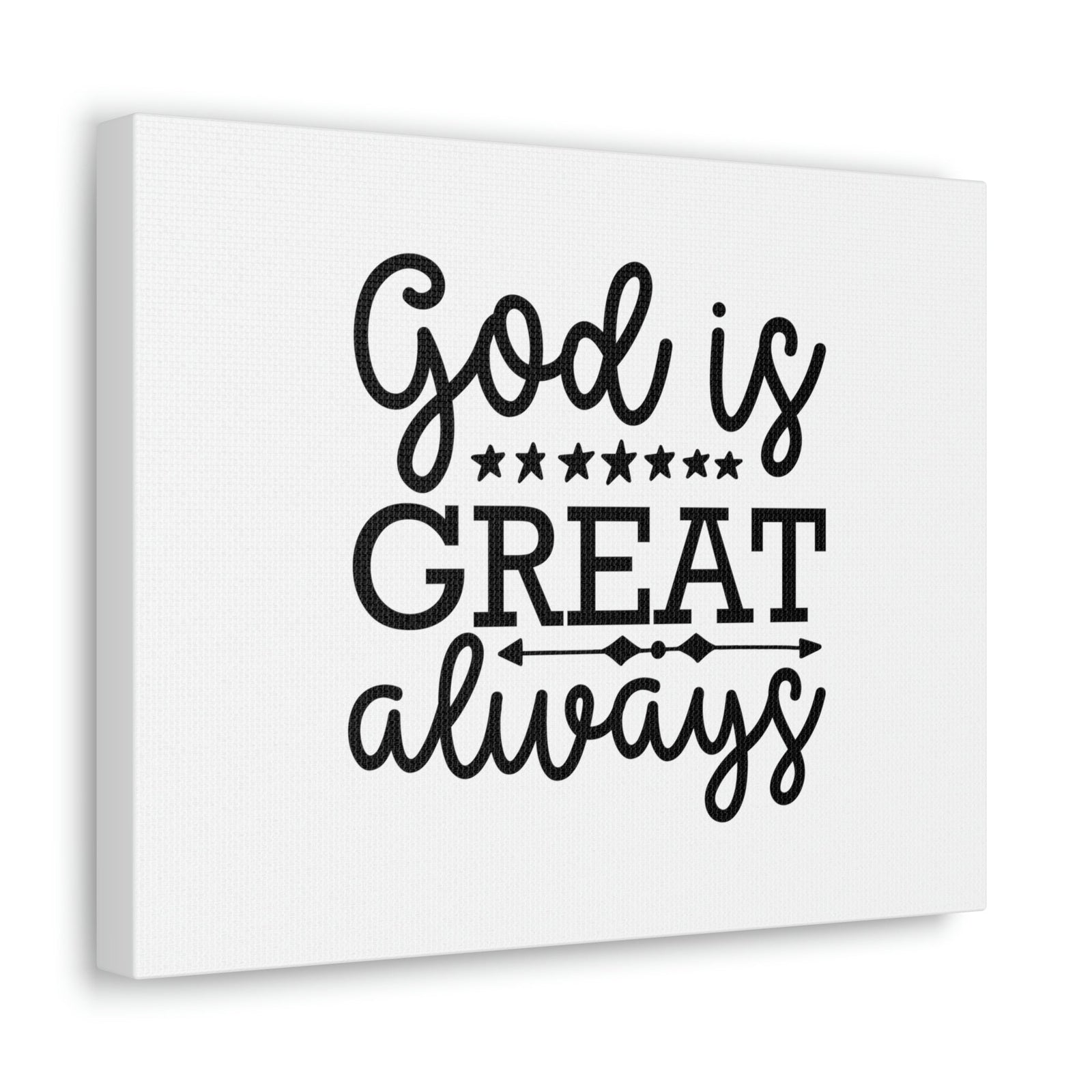 Scripture Walls God Is Great Always Psalm 23:4 Christian Wall Art Bible Verse Print Ready to Hang Unframed-Express Your Love Gifts