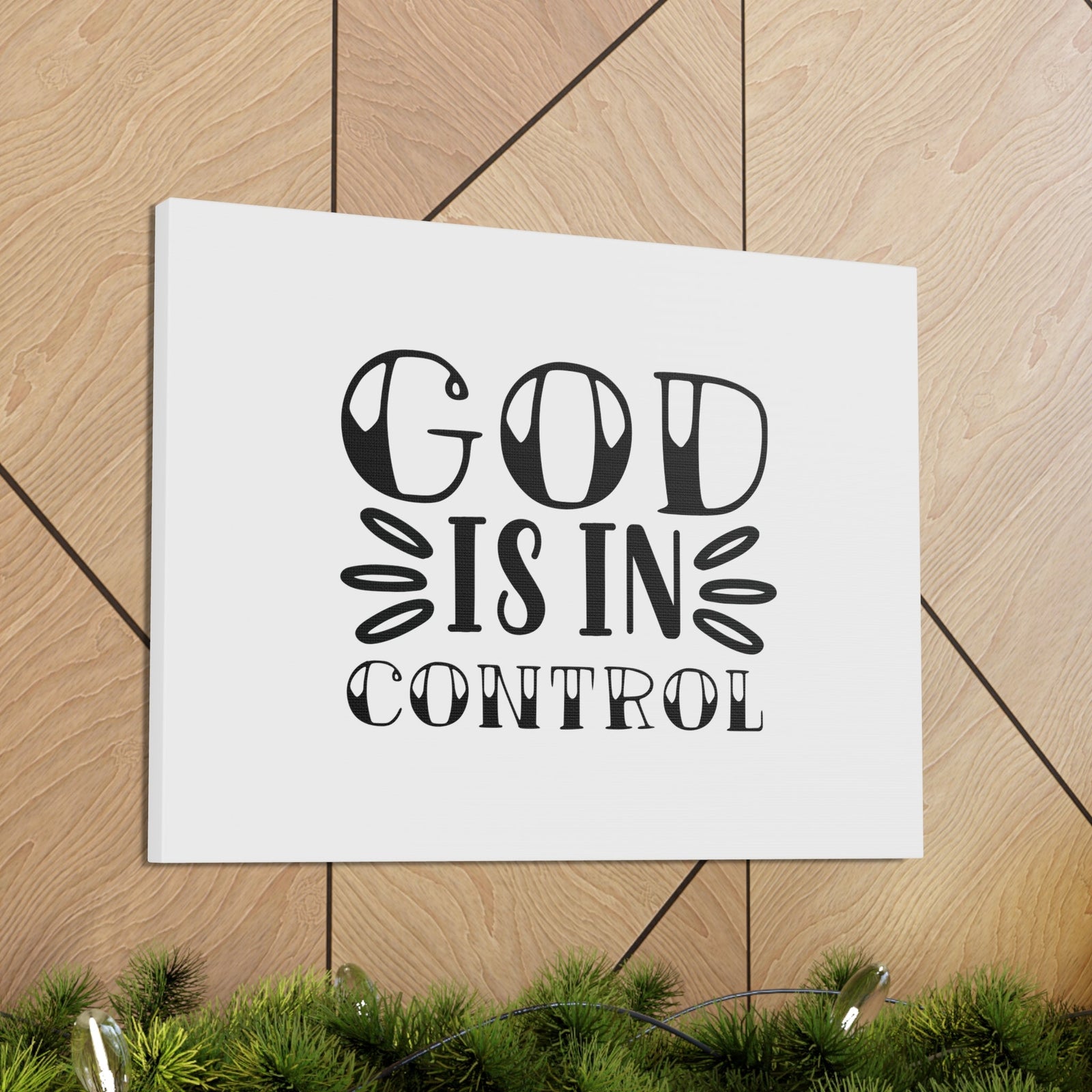 Scripture Walls God Is In Control Romans 8:28 Christian Wall Art Bible Verse Print Ready to Hang Unframed-Express Your Love Gifts