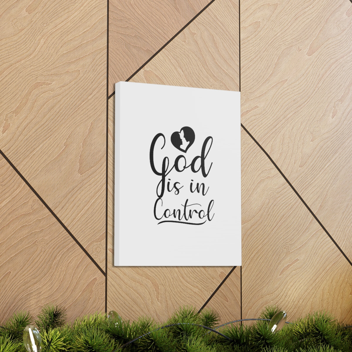 Scripture Walls God Is In Control Romans 8:38 Christian Wall Art Bible Verse Print Ready to Hang Unframed-Express Your Love Gifts