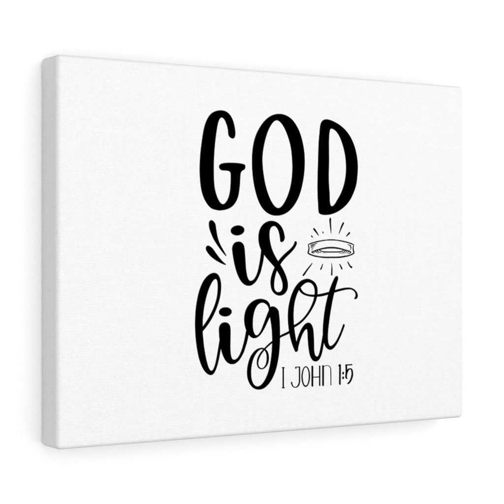 Scripture Walls God Is Light 1 John 1:5 Bible Verse Canvas Christian Wall Art Ready to Hang Unframed-Express Your Love Gifts