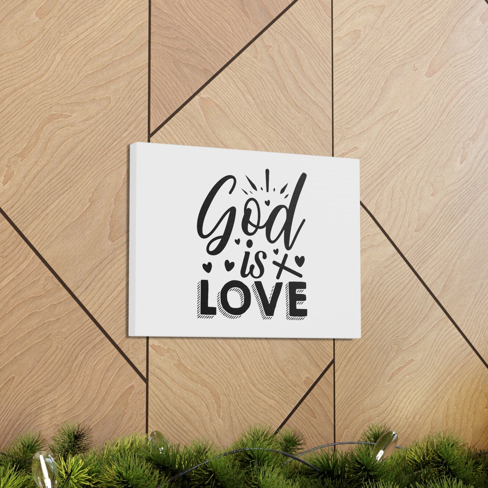 Scripture Walls God Is Love 1 John 4:16 Hearts Christian Wall Art Bible Verse Print Ready to Hang Unframed-Express Your Love Gifts